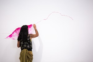 Nikhil Chopra, 'Rouge,' Performance. Morning Notes: Day 1. FIELD MEETING Take 6: Thinking Collections (25 January 2019), in collaboration with Alserkal Avenue, Dubai. Courtesy of Asia Contemporary Art Week (ACAW).